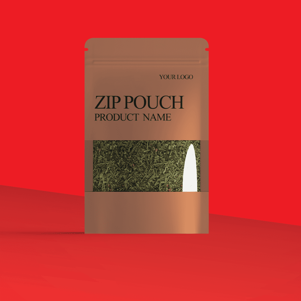 Printed Brown Standup Pouches