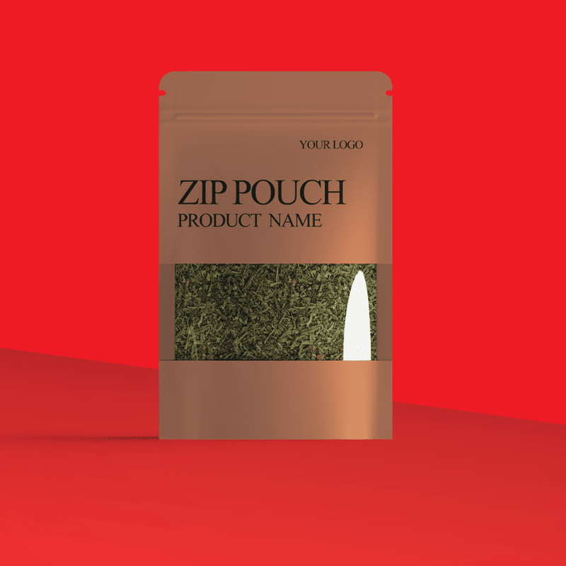 Printed Brown Standup Pouches