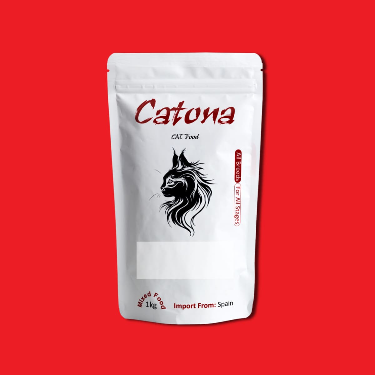 Printed White Standup Pouches