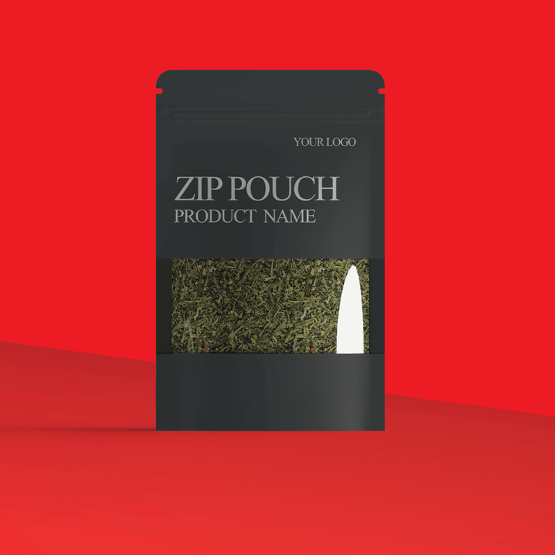 Printed Black Standup Pouches